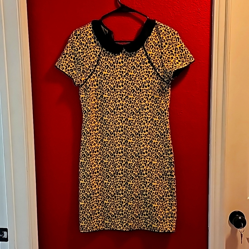 Cooperative leopard print mini dress
